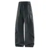Pantalones de pierna curva estilo americano, pantalones de chándal sencillos, pantalones adelgazantes y que alargan las piernas, pantalones versátiles para otoño e invierno, pantalones casuales para hombre para otoño