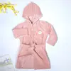 Bata de Noche para Niños Bata de Baño Franela Forrada Terciopelo Engrosada Bata Larga para Niños y Niñas Bebés