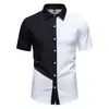 2026 Comercio Exterior Transfronterizo Verano Amazon Nueva Talla Europea Moda Masculina Colorido de Moda Camisa Casual de Manga Corta para Hombre