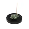 Suporte de Incenso Cerâmico Criativo Queimador de Aromaterapia para Casa Interior Ornamento Suporte para Incenso de Palito Queimador de Incenso Queimador de Incenso para Mesa de Chá Suporte para Incenso de Sândalo Agarwood