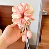 Lazo para el Cabello con Flor de Tulipán Lindo para Niñas, Cuerda para Cola de Caballo o Moño, Accesorios para el Cabello de Niñas