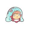 Insignia Metálica Redonda de Personaje de Dibujos Animados Anime Japonés Espantapájaros Totoro Broche Aleación con Goteo de Aceite Accesorios para Bolso