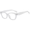 Nova Moda Olho de Gato Quadrado Rosto Redondo Óculos Emagrecedores Armação Ins Personalizado Retro Anti-Luz Azul Advanced Sense Óculos Planos