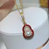 Moda Estilo Coreano Simples Fresco Pérola de Água Doce Peixe Dourado Pequeno Pingente Colar Nicho Alto Padrão Versátil Corrente para Clavícula
