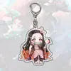 Llavero Acrílico de Demon Slayer, Nichirin, Nezuko, Colgante Acrílico de Giyu, Accesorios Periféricos de Anime
