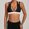 Sutiã de Yoga com Alças e Costura em Cor Contrastante Costas Bonitas Sutiã Esportivo Justo Fitness Corrida Yoga Casual para Mulheres 5064