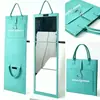 Espejo de cuerpo entero plegable de fieltro recién actualizado, espejo portátil para vestirse y maquillarse, adecuado para dormitorios de estudiantes, viajes, campamentos y popular en redes sociales