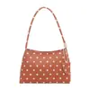 Bolsa de axila nicho estilo francês para mulheres, nova bolsa de mão com estampa de bolinhas, bolsa de ombro moda coreana estilo ins 2026