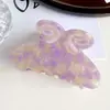Pinza para el cabello Duowei Accessories de Aleación de Acetato Estilo Coreano, Pasador Extra Grande para la Parte Trasera de la Cabeza, Accesorio para el Cabello Simple y Elegante