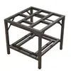 Conjunto completo de uma mesa com lareira para aquecimento de inverno, jantar e jogos; uma mesa de jantar quadrada para uso doméstico, um suporte multifuncional para queimar lenha
