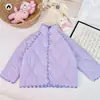 Jacket Quilted Grossa Casual Uniforme Escolar Outono Inverno Crianças Menina Mágica Casaco Base de Algodão Grossa à Prova de Vento Bebê
