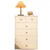Cómoda, Gabinete de Cinco Cajones, Gabinete de Almacenamiento Moderno para Dormitorio, Gabinete de Pared para Sala de Estar, Gabinete Lateral Pequeño, Mesita de Noche