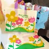 Bolsa de plástico translúcida verde fruta, embalaje portátil, bolsa de compras para ropa de regalo, ropa para niños, caja de zapatos, bolsa con logotipo