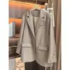 Estilo Nuevo Primavera y Otoño Súper Bonito Estilo Coreano Casual Gama Alta Diseño Pequeño Chaqueta de Traje Pequeña para Mujer 88132