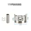 173F177F188F190F192 pistão para gerador a gasolina GX390 acessórios micro enxada máquina de polir pistão