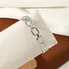 Pulsera Abierta Cruzada Europea y Americana en Forma de C Ajustable Plegada Simple de Acero Inoxidable para Mujer, Pulsera de Acero de Titanio que No se Desvanece Venta al por Mayor