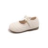 Novos Sapatos Infantis Outono 2025 para Meninas Pequenas, Sapatos de Princesa com Laço Doce, Sapatos de Couro da Moda Versáteis para Meninas Estilo Coreano