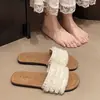 Chanclas de Playa de Talla Grande con Acabado de Lujo, Pantuflas Tejidas Bohemias para Mujer, Sandalias Casuales para Mujer, Nuevos Zapatos de Mujer 2026