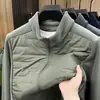 Otoño Invierno 90 Plumón de Pato Blanco Cuello Alto Chaqueta de Plumón Protección contra el Frío al Aire Libre Calidez Chaqueta de Forro Polar para Hombre Ropa de Abrigo Chaqueta de Plumón Top para Hombre
