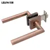 Fechadura de Banheiro Estilo Americano Personalizada para Exportação, Fechadura de Porta com Maçaneta Quadrada Sem Chave, Fechadura de Maçaneta para Porta de Banheiro com Privacidade