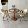 Mesa de recepción y negociación casual minimalista nórdica para apartamento pequeño, juego de mesa y sillas para cafetería de té de leche y café, silla de comedor moderna, mesa de centro pequeña