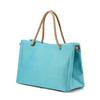 Bolsa feminina de linho para ombro, nova, de alta capacidade, cor sólida, moda casual, bolsa de compras portátil, best-seller transfronteiriço da Amazon