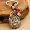 Latão Puro doze Zodíaco Zodíaco Buda oito deuses guardiões chaveiro ornamentos pingente de carro ponto turístico presente atacado