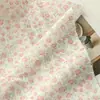 Patrón de Rayas Caladas Algodón Puro Estilo Coreano Fresco Tela Grado A para Cortinas de Madre y Bebé, Camisas y Vestidos