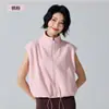 Chaleco con cremallera y cuello alto transfronterizo, Chaqueta deportiva cálida casual, Chaleco sin mangas con forro polar, Chaleco de entrenamiento de fitness para usar como prenda exterior