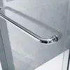 Mampara de baño integrada con separación seca y húmeda para hotel, mampara de baño, puerta corrediza de cristal para baño, venta al por mayor
