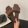 Estilo Feérico Verão Retrô Temperamento Sandálias Romanas com Tiras Cruzadas Sapatos de Praia Solado Macio Bico Aberto com Fivela para Mulheres