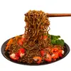 Macarrão Instantâneo de Trigo Sarraceno Preto Sem Cozinhar, Não Frito, Baixo Teor de Gordura, Macarrão Zero Gordura, Alimento Básico Integral, Substituição de Refeição, Caixa Inteira de Macarrão
