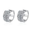 Estilo coreano elegante nicho sentido micro-incrustado com diamante Tremella fivela ins brincos europeus e americanos brincos femininos brincos distintivos brincos femininos