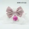 Lenço de Renda para Saliva de Cachorro com Sino e Gravata Borboleta Acessórios para Coleira Acessórios para Cães Grandes, Médios e Pequenos
