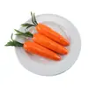 Modelo de rabanete simulação cenoura falsa com folhas frutas e vegetais falsos brinquedo adereços de decoração de vitrine