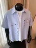 Camisa de Botones Rayada Vintage del Fabricante Original Marca de Moda Estilo Universitario Para Pareja High Street Versátil Holgada Casual