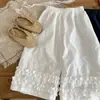 Ropa Infantil Coreana Pantalones Rectos para Niñas Verano 2026 Delgados Estilo Nuevo Elegantes de Pierna Ancha Casual Pantalones Cortos para Niñas