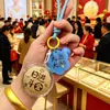 Chaveiro de Persimmon Amendoim da Sorte Dourado Imitação Pingente de Acrílico Pulseira da Moda Pingente de Bolsa Presente Dropshipping Transfronteiriço