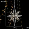 Decoraciones Navideñas Transfronterizas, Colgantes Acrílicos con Lentejuelas, Colgantes Transparentes de Copo de Nieve, Accesorios de Decoración para Escena de Árbol de Navidad