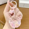 Desenho animado de areia movediça urso dos sonhos menina chaveiro cor de leite em pó boneca fofa pingente de bolsa casal presente pequeno atacado