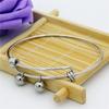 Pulsera Retro Aovello Creativa de Acero Infinito con Perlas para Hombres y Mujeres Joyería Ajustable Estilo Coreano