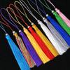 Fan Whisker Fan Tassel Hanging Spike Pingente de grupo bordado à mão Pingente de leque Pérola de imitação Nó chinês Spike