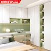 Fábrica de muebles de aluminio de Foshan. Escritorio tatami de aleación de aluminio para habitación infantil, personalizado para apartamentos pequeños, armario integrado.