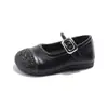 Zapatos de princesa de retazos con temperamento para niña, nuevos de verano 2025, estilo coreano, modernos, con lentejuelas, calzado de moda para niñas, de cuero