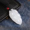 Pingente Pixiu de Jade Afegão, Pingente de Buda Guanyin de Jade Branco, Pingente de Cadeado da Paz de Jade, Ornamento de Folha Ruyi de Jade, Oferta Especial de Transmissão ao Vivo