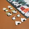 Chapado en aleación bola de arroz Pingüino accesorios diy Joyería hecha a mano pendientes llavero accesorios material