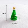 Novo Natal Velho Boneco de Neve Decorações Acessórios Micro Paisagem Presente de Natal Snowmobile Alce Resina Pequenos Ornamentos