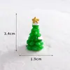 Decorações de Natal Velho Boneco de Neve Acessórios Micro Paisagem Presente de Natal Motoneve Alce Casa Pequenos Enfeites de Resina