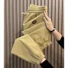 Pantalones Cargo Casuales de Seda de Hielo Holgados para Hombre para Verano, Pantalones Jogger Ultradelgados de Secado Rápido, Pantalones Deportivos Cortos