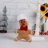 Colgante creativo de muñeco de jengibre navideño con forma de hombre de jengibre y dibujos animados para árbol de Navidad. Accesorios decorativos.